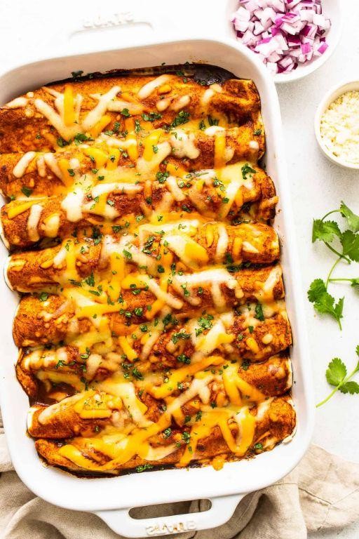Beef Enchiladas with Homemade Enchilada Sauce