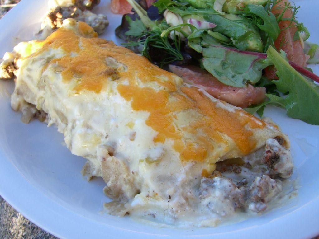 Beef Enchiladas with Sour Cream Sauce