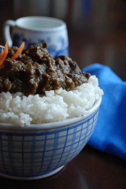 Beef Heart Curry with Coconut Milk and Spices