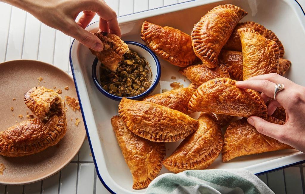 Beef Heart Empanadas with Chimichurri Dip