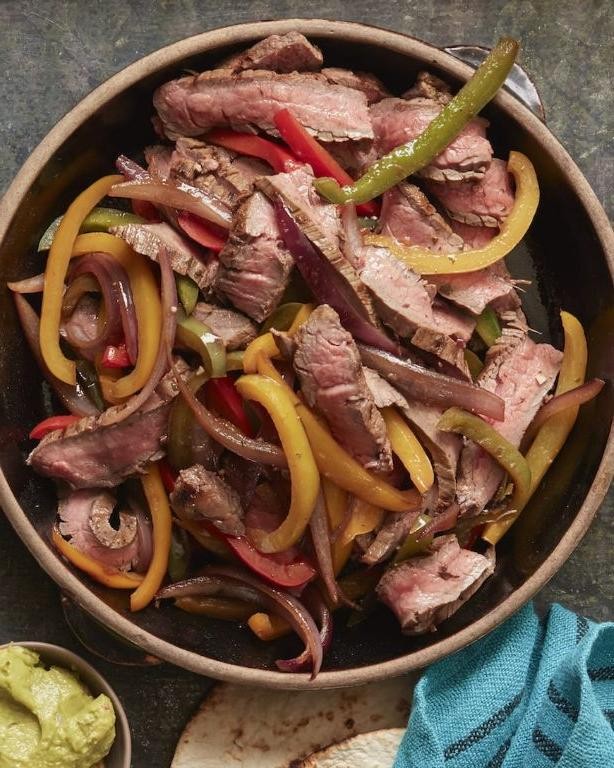 Beef Heart Fajitas with Lime and Cilantro