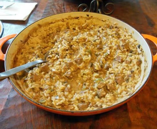 Beef Heart and Mushroom Risotto