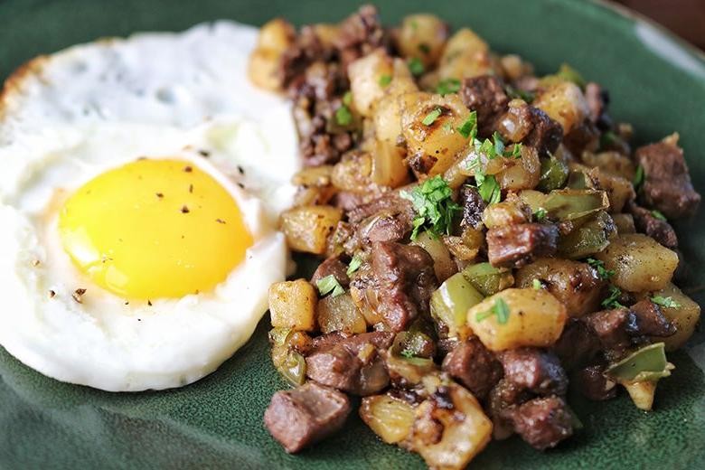Beef Heart and Potato Hash