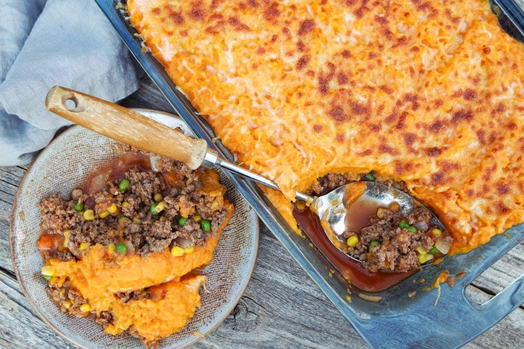 Beef Heart and Sweet Potato Casserole