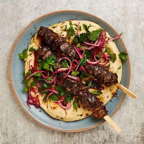 Beef Kebab with Sumac Onions