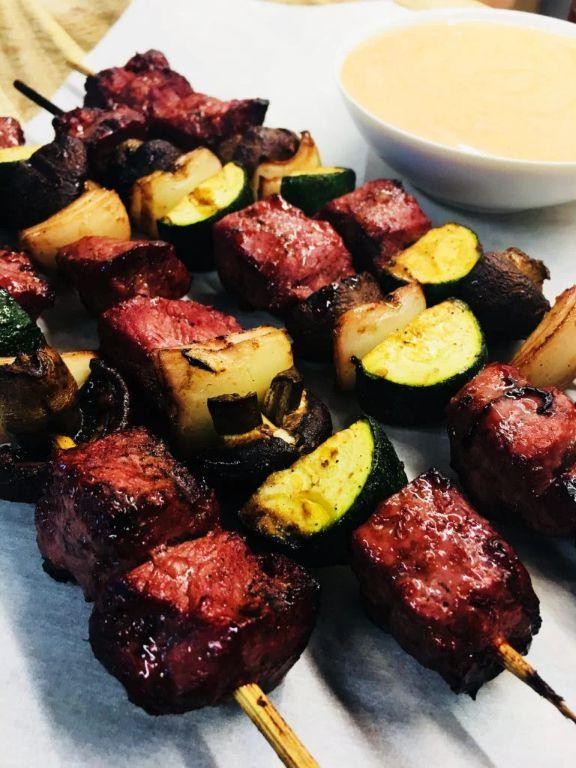 Beef and Vegetable Hibachi Skewers