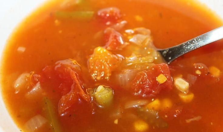 Bell Pepper and Tomato Sacred Heart Diet Soup