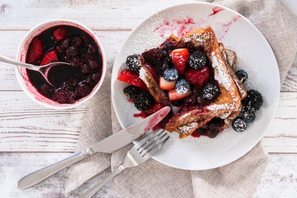 Berry Compote-Topped Tembleque