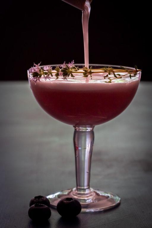 Berry-Infused Pisco Sour