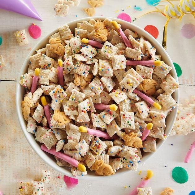 Birthday Cake Cereal Treat Mix