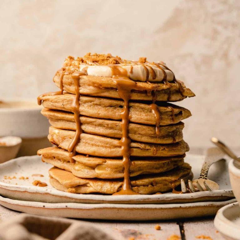 Biscoff Chocolate Chip Pancakes
