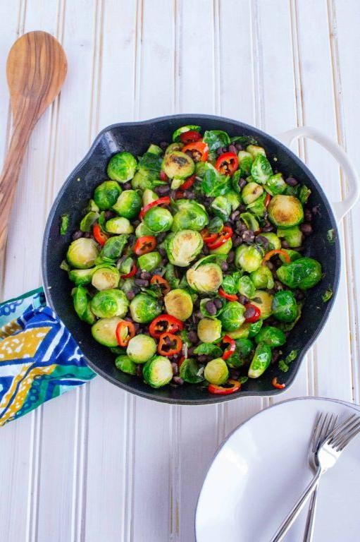Black Bean Sauce Brussels Sprouts