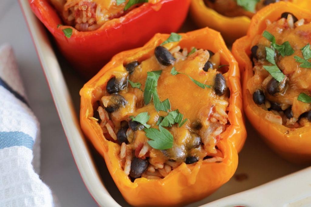 Black Bean and Rice Stuffed Peppers