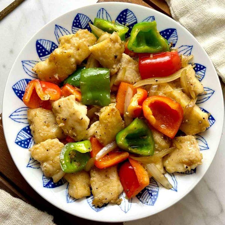 Black Pepper Snakehead Fish Stir-Fry