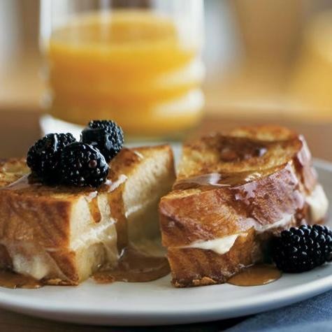 Blackberry Mascarpone Stuffed French Toast
