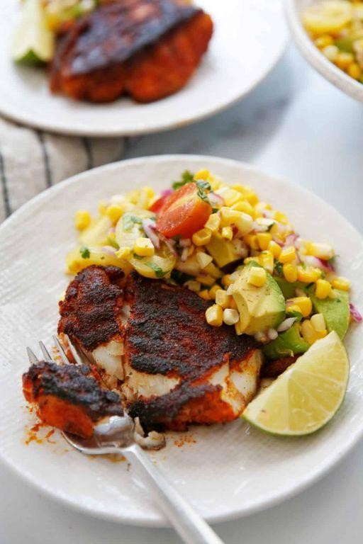 Blackened Pompano with Cajun Spices