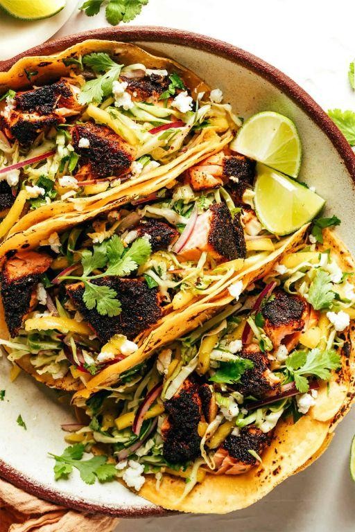 Blackened Salmon Tacos
