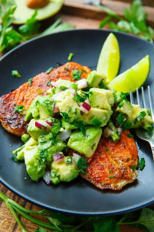 Blackened Salmon with Avocado Salsa