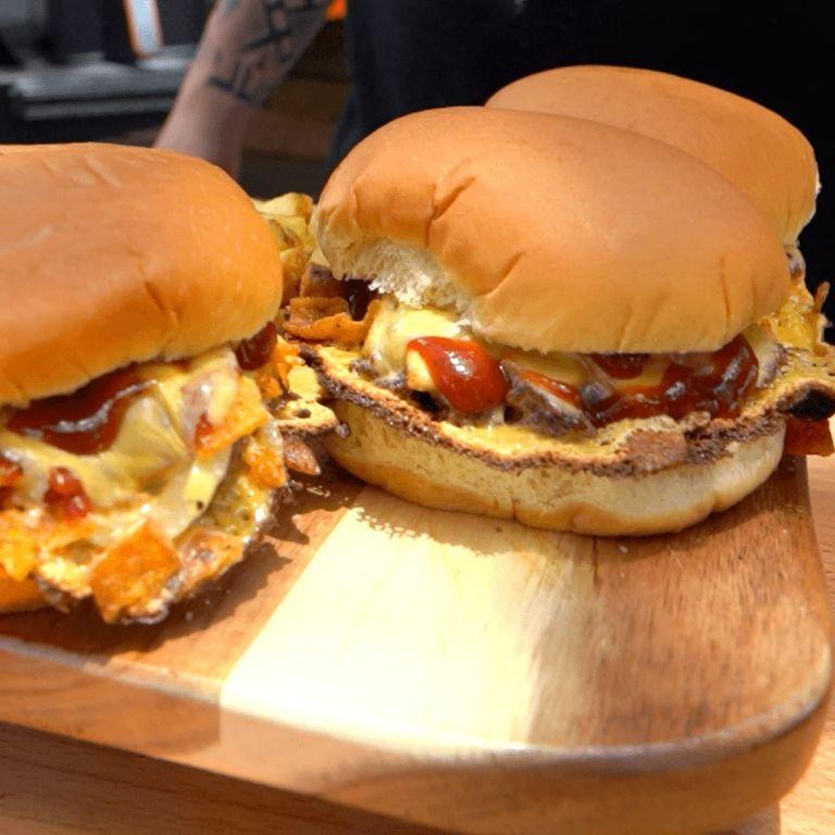 Blackstone Chili Cheese Burger with Fritos