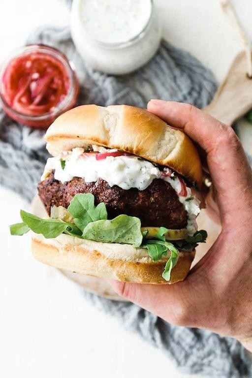 Blackstone Mediterranean Lamb Burger