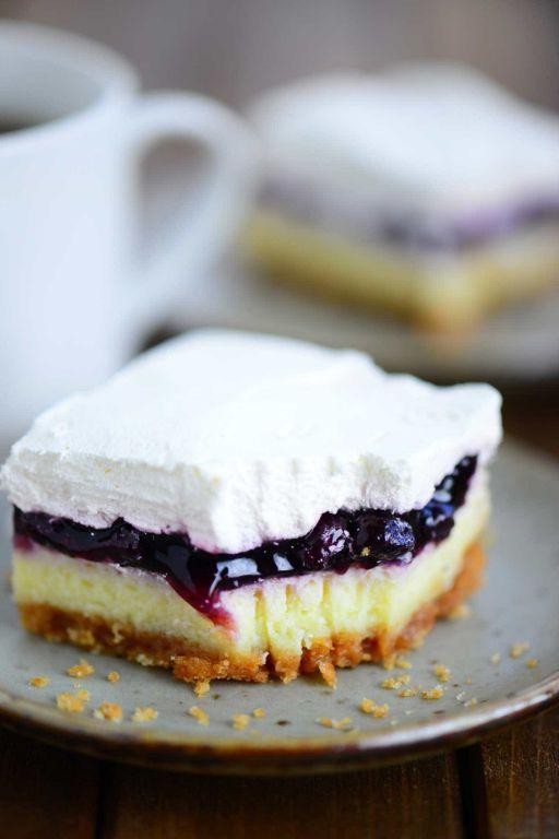 Blueberry Cheesecake Jello Pudding with Cool Whip