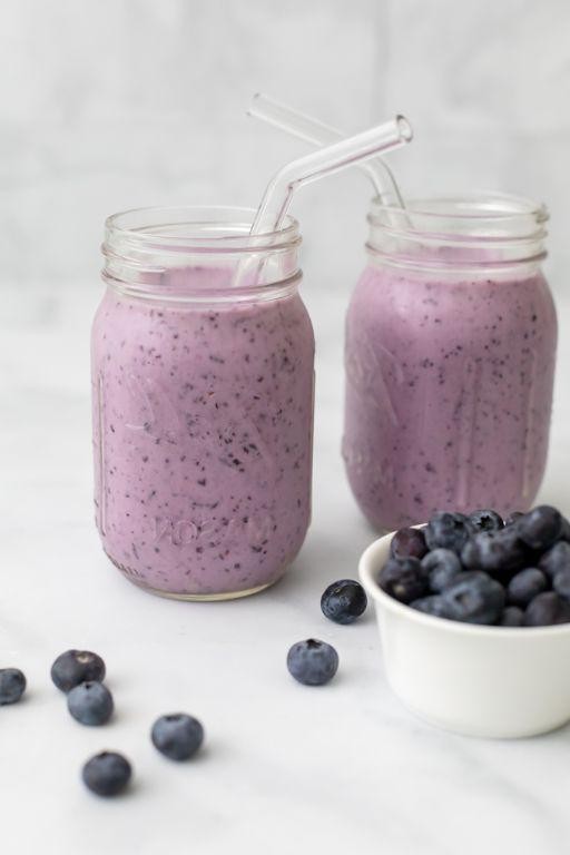 Blueberry Greek Yogurt Power Smoothie