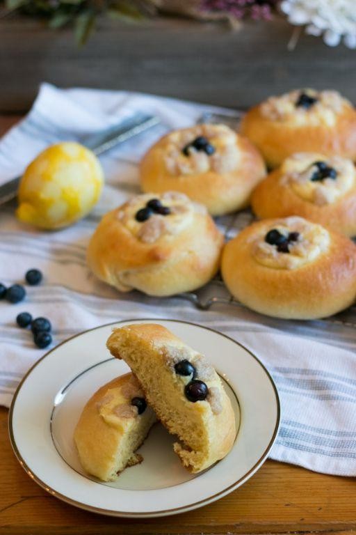 Blueberry Kolache with Lemon Zest
