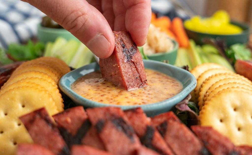 Bologna and Mustard Dip