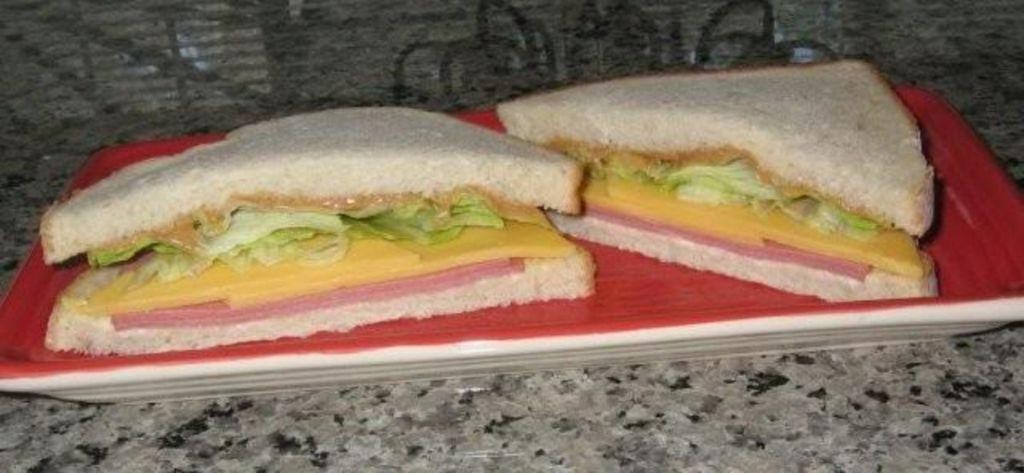 Bologna and Peanut Butter Sandwich