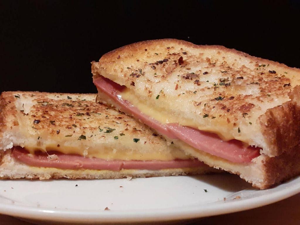 Bologna and Tomato Grilled Cheese