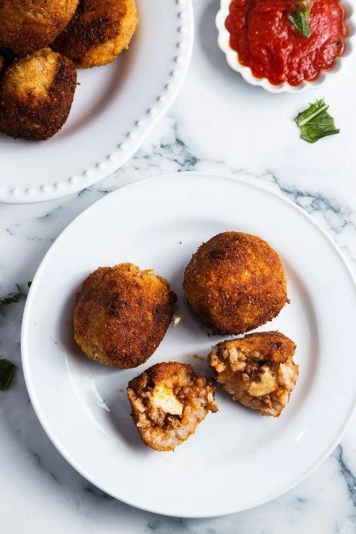 Bolognese Arancini with Mozzarella