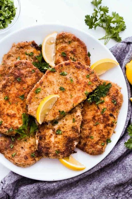 Bone-In Pork Chops with Garlic Parmesan Crust