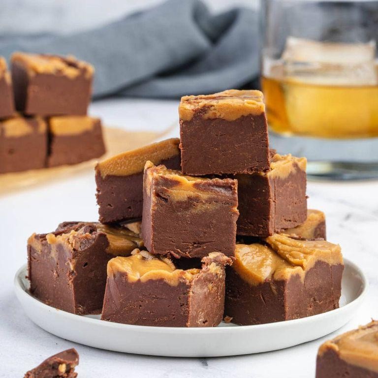 Bourbon Peanut Butter Fudge