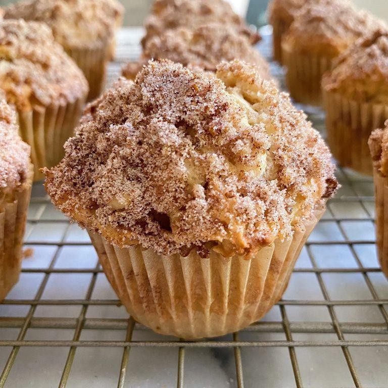 Brown Rice Flour Apple Cinnamon Muffins