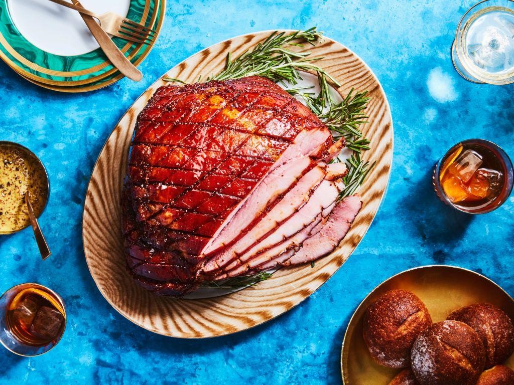 Brown Sugar and Mustard Crusted Baked Ham