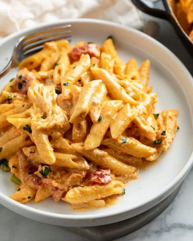 Buffalo Chicken Parmesan Pasta