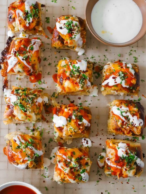 Buffalo Chicken Rhodes Rolls