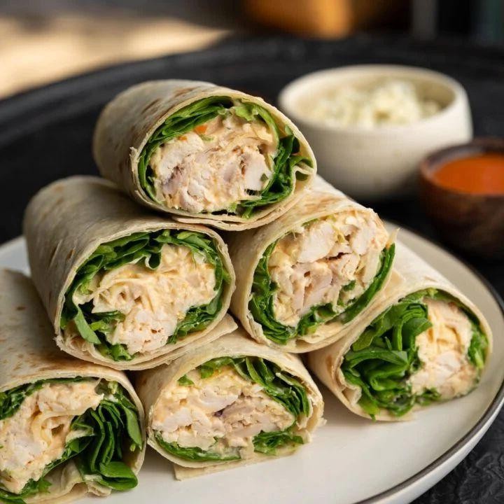 Buffalo Chicken and Blue Cheese Protein Wrap