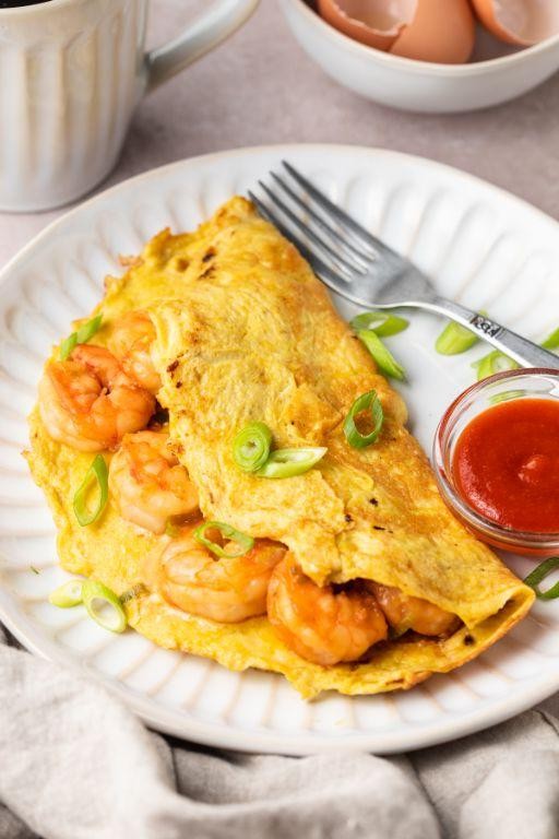 Cajun Shrimp Omelette