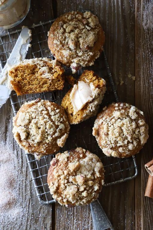 Calabaza Squash Muffins with Pecan Streusel