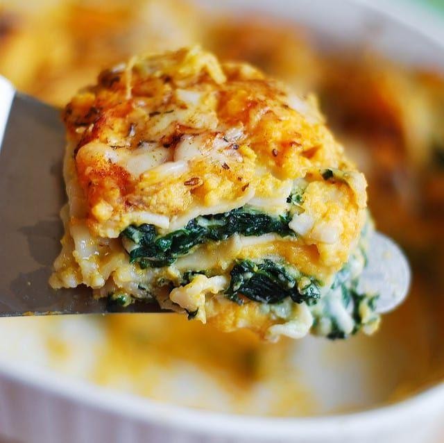 Calabaza Squash and Spinach Lasagna