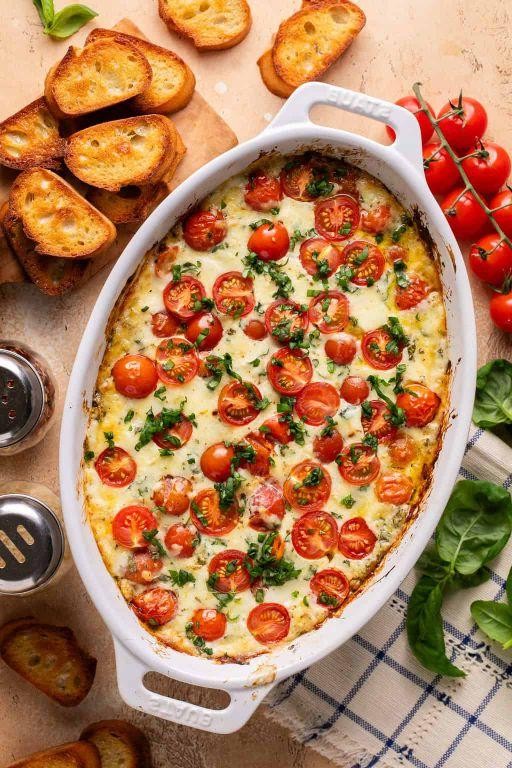 Caprese Dip with Fresh Basil