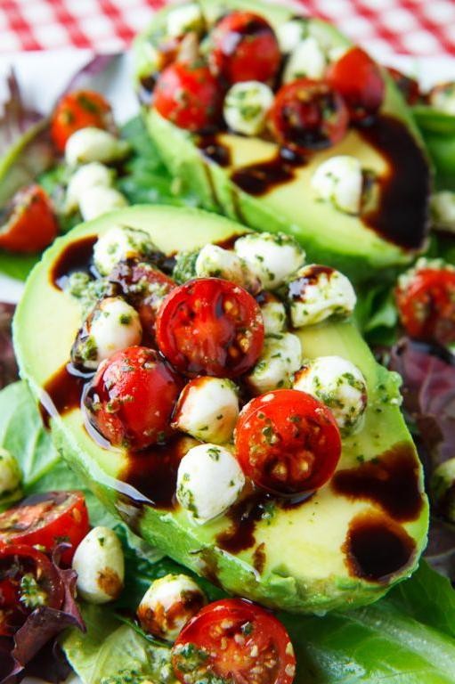 Caprese Stuffed Avocado