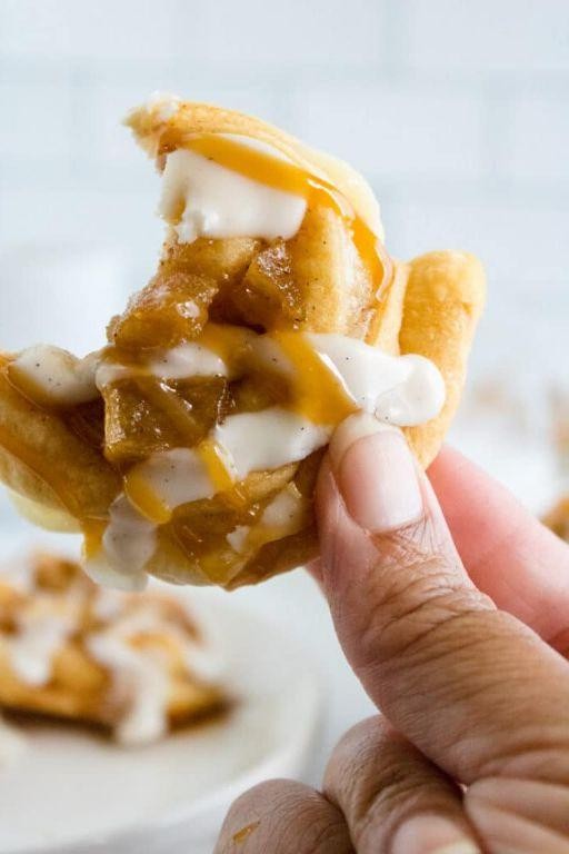 Caramel Apple Danish with Cream Cheese Filling
