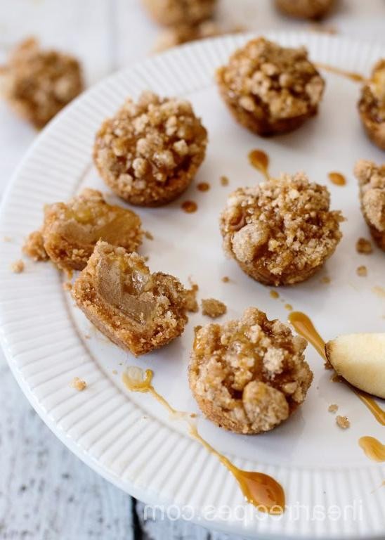 Caramel Apple Mini Graham Cracker Desserts