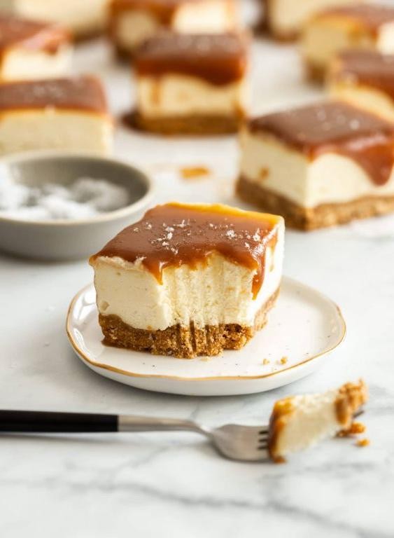 Caramel Bits Cheesecake Bars