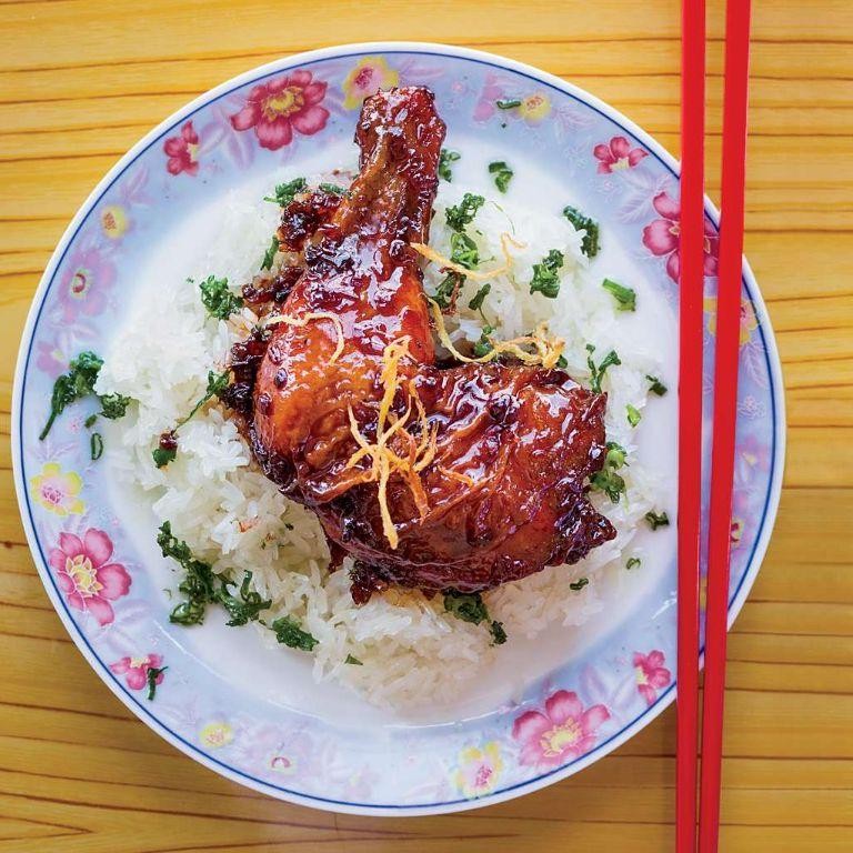 Caramelized Ginger Chicken with Rice
