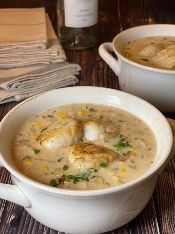 Caramelized Onion Corn Chowder
