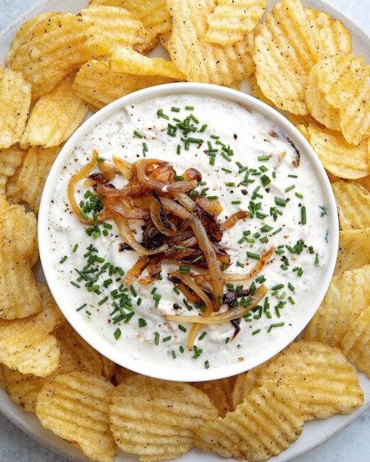 Caramelized Onion Greek Yogurt Dip