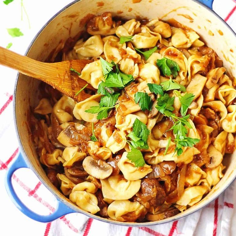 Caramelized Onion and Gorgonzola Tortellini